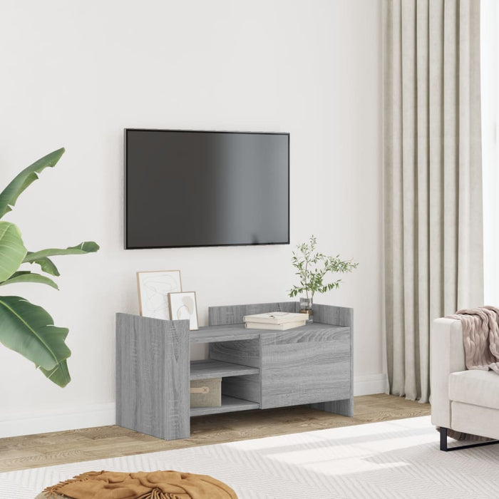 Comodă TV, gri sonoma, 80x35x40 cm, lemn prelucrat - WALTI WALTI