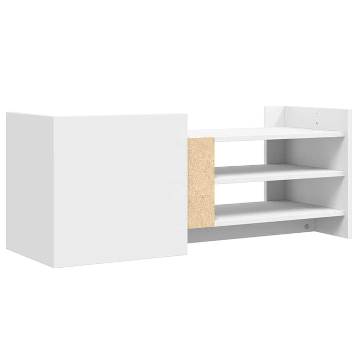 Comodă TV, alb, 100x35x40 cm, lemn prelucrat - WALTI WALTI
