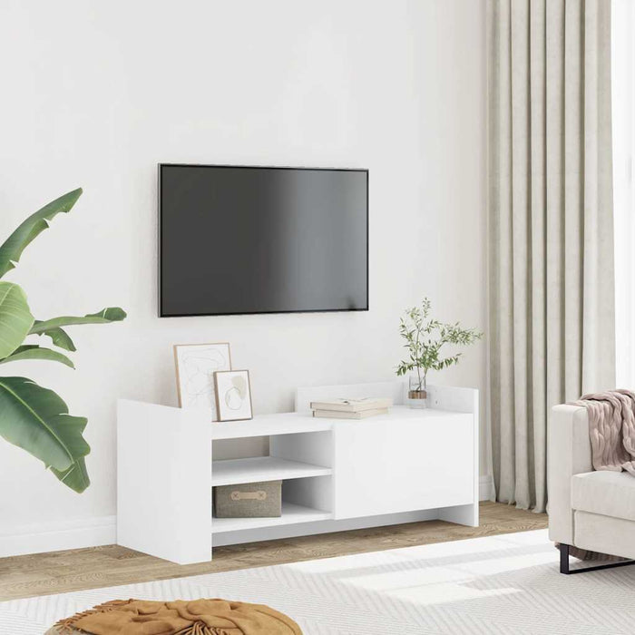 Comodă TV, alb, 100x35x40 cm, lemn prelucrat - WALTI WALTI