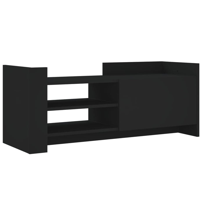Comodă TV, negru, 100x35x40 cm, lemn prelucrat WALTI