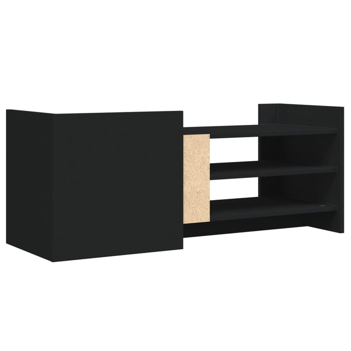 Comodă TV, negru, 100x35x40 cm, lemn prelucrat WALTI