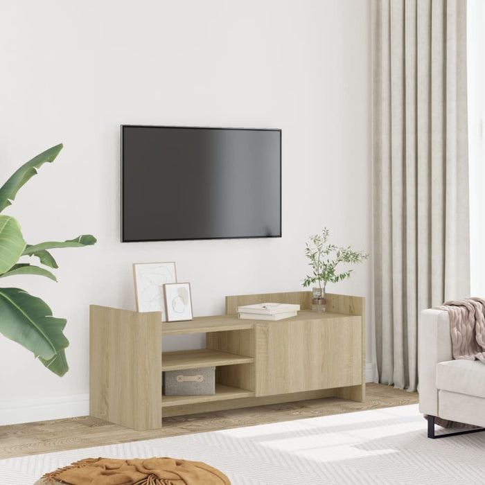 Comodă TV, stejar sonoma, 100x35x40 cm, lemn prelucrat - WALTI WALTI