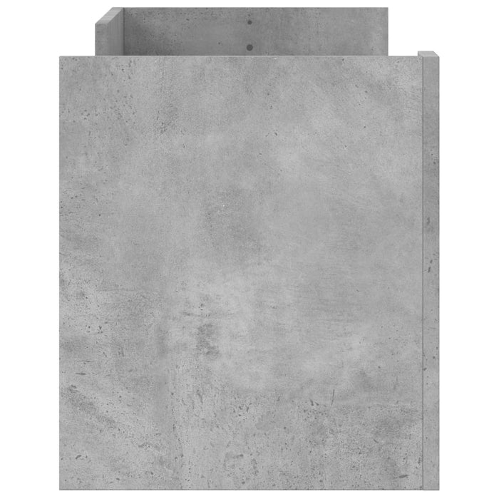 Comodă TV, gri beton, 100x35x40 cm, lemn prelucrat - WALTI WALTI