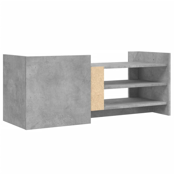 Comodă TV, gri beton, 100x35x40 cm, lemn prelucrat - WALTI WALTI