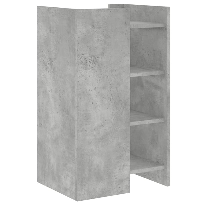 Dulap, gri beton, 45x35x75 cm, lemn prelucrat - WALTI WALTI