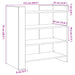 Dulap, stejar sonoma, 73,5x35x75 cm, lemn prelucrat - WALTI WALTI