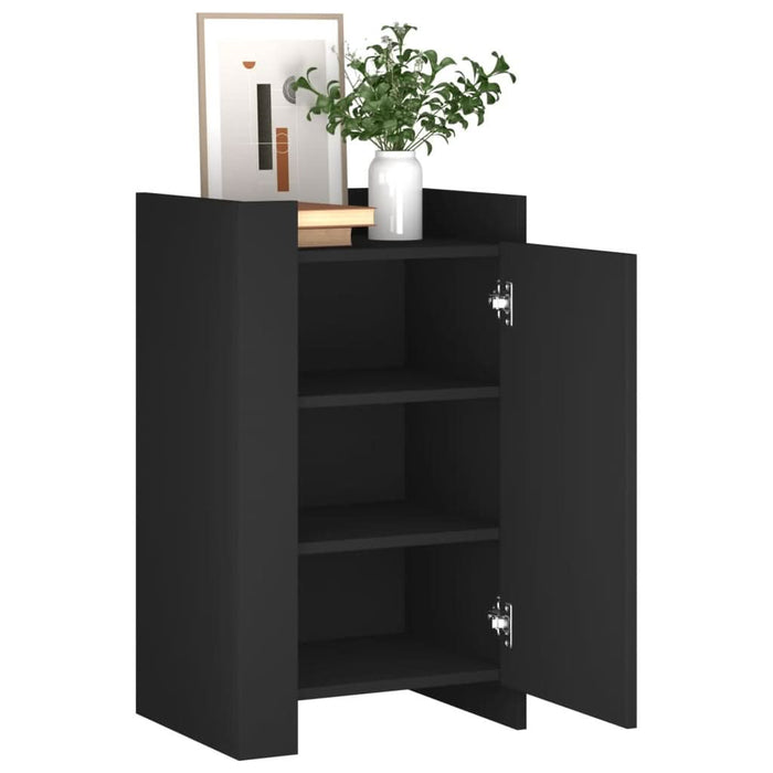 Dulap, negru, 45x35x75 cm, lemn prelucrat - WALTI WALTI