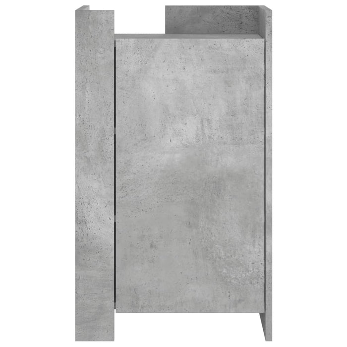 Dulap, gri beton, 45x35x75 cm, lemn prelucrat - WALTI WALTI