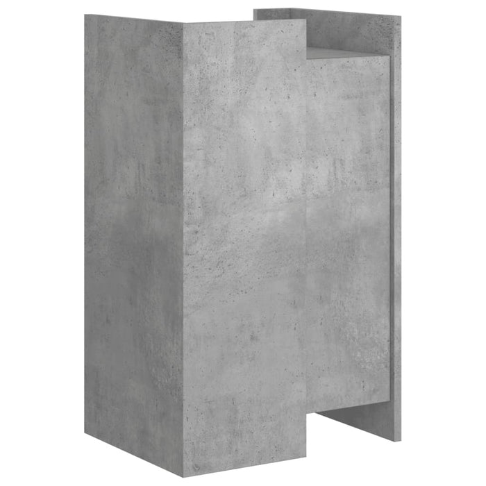 Dulap, gri beton, 45x35x75 cm, lemn prelucrat - WALTI WALTI