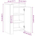 Dulap, stejar maro, 45x35x75 cm, lemn prelucrat - WALTI WALTI