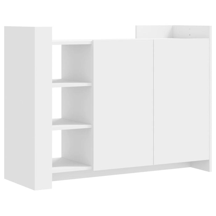 Dulap, alb, 100x35x75 cm, lemn prelucrat WALTI