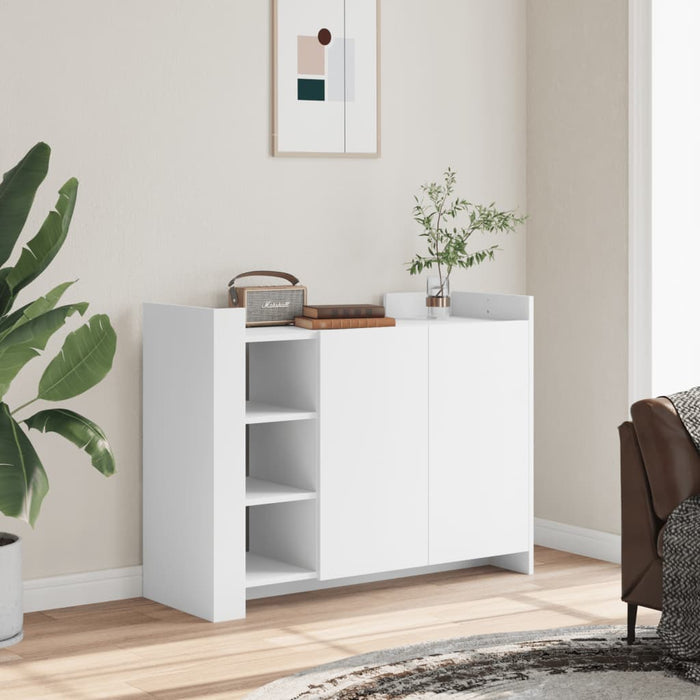 Dulap, alb, 100x35x75 cm, lemn prelucrat WALTI