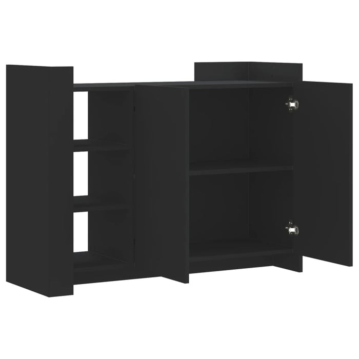 Servantă, negru, 100x35x75 cm, lemn prelucrat WALTI