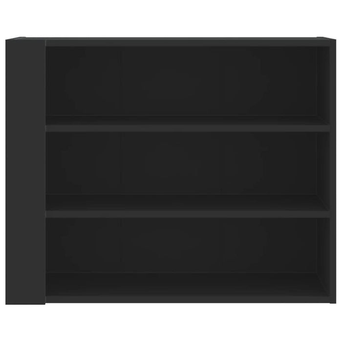 Dulap de perete, negru, 75x35x60 cm, lemn prelucrat - WALTI WALTI