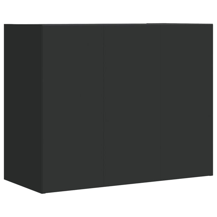 Dulap de perete, negru, 75x35x60 cm, lemn prelucrat - WALTI WALTI