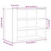 Dulap de perete, negru, 75x35x60 cm, lemn prelucrat - WALTI WALTI