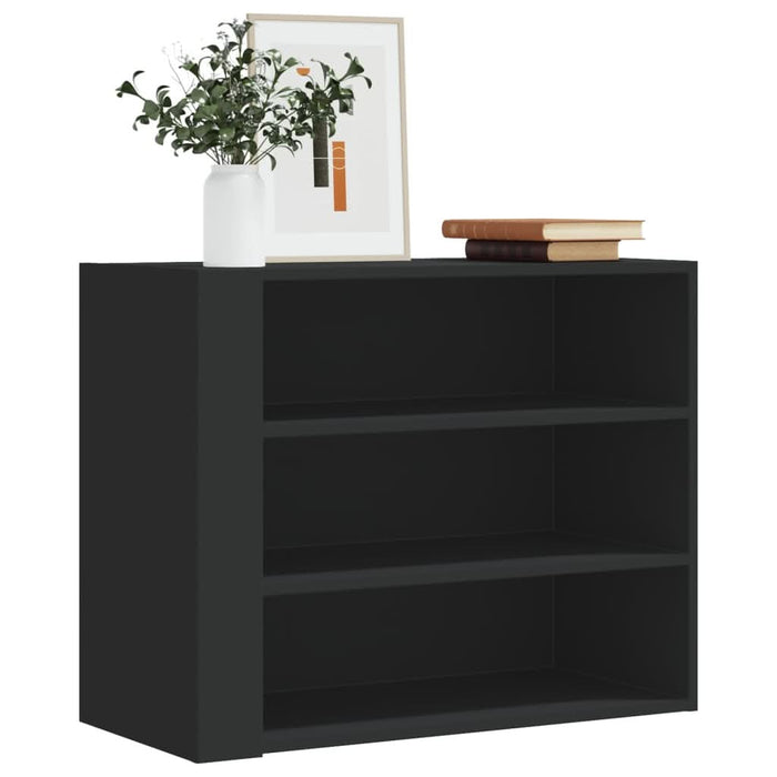Dulap de perete, negru, 75x35x60 cm, lemn prelucrat - WALTI WALTI