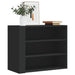 Dulap de perete, negru, 75x35x60 cm, lemn prelucrat - WALTI WALTI