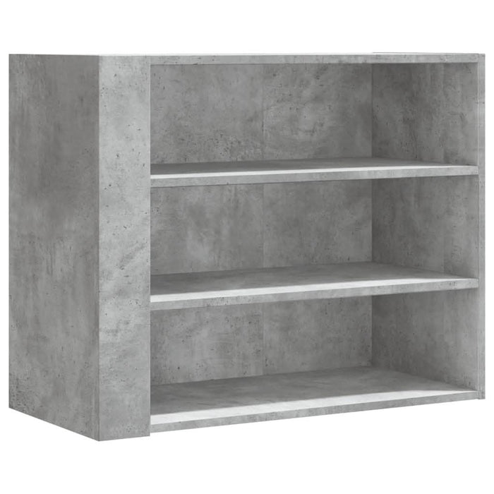 Dulap de perete, gri beton, 75x35x60 cm, lemn prelucrat - WALTI WALTI