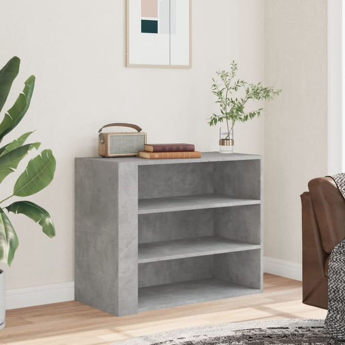 Dulap de perete, gri beton, 75x35x60 cm, lemn prelucrat - WALTI WALTI