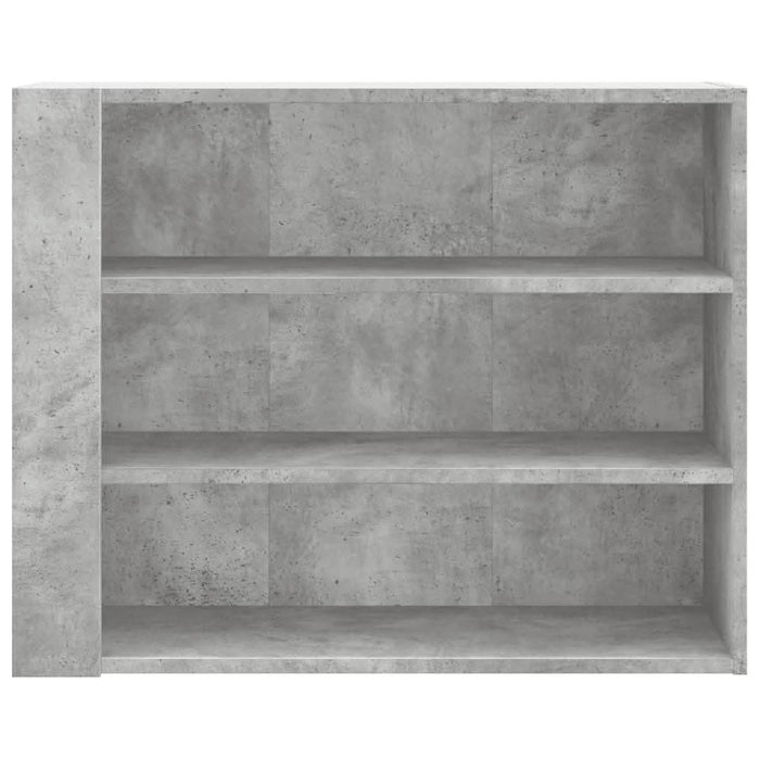 Dulap de perete, gri beton, 75x35x60 cm, lemn prelucrat - WALTI WALTI