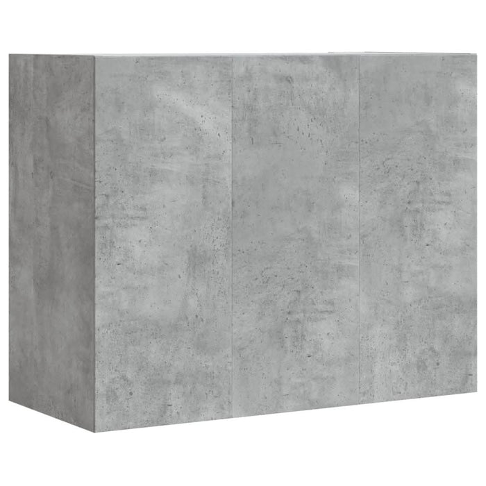 Dulap de perete, gri beton, 75x35x60 cm, lemn prelucrat - WALTI WALTI