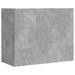 Dulap de perete, gri beton, 75x35x60 cm, lemn prelucrat - WALTI WALTI