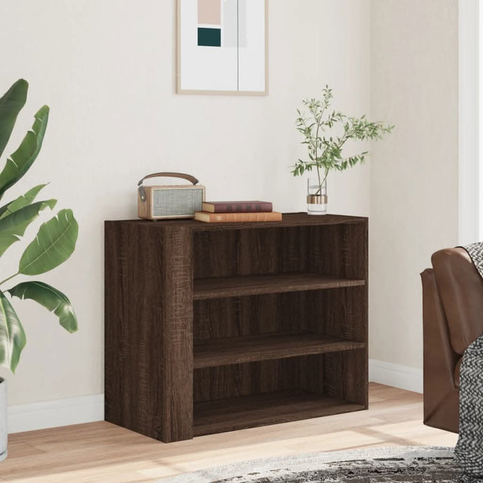 Dulap de perete, stejar maro, 75x35x60 cm, lemn compozit - WALTI WALTI