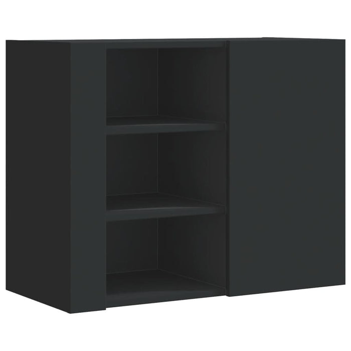 Dulap de perete, negru, 75x35x60 cm, lemn prelucrat - WALTI WALTI