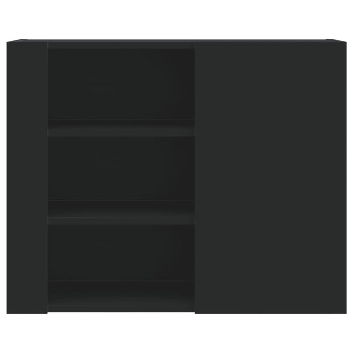 Dulap de perete, negru, 75x35x60 cm, lemn prelucrat - WALTI WALTI
