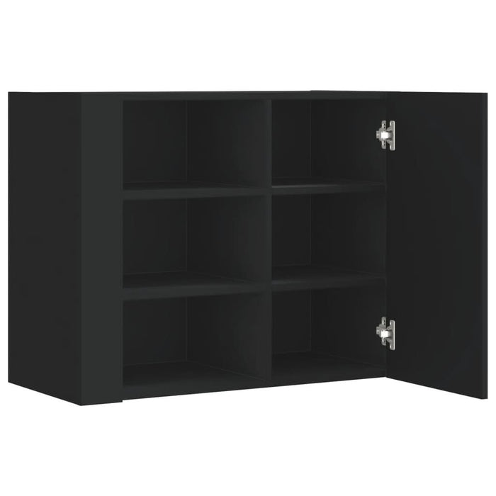 Dulap de perete, negru, 75x35x60 cm, lemn prelucrat - WALTI WALTI