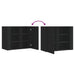 Dulap de perete, negru, 75x35x60 cm, lemn prelucrat - WALTI WALTI