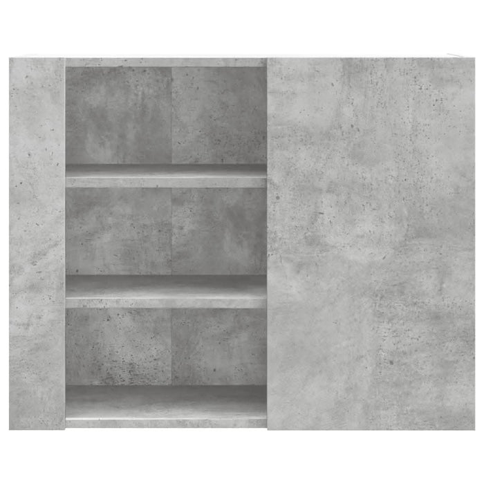 Dulap de perete, gri beton, 75x35x60 cm, lemn prelucrat - WALTI WALTI