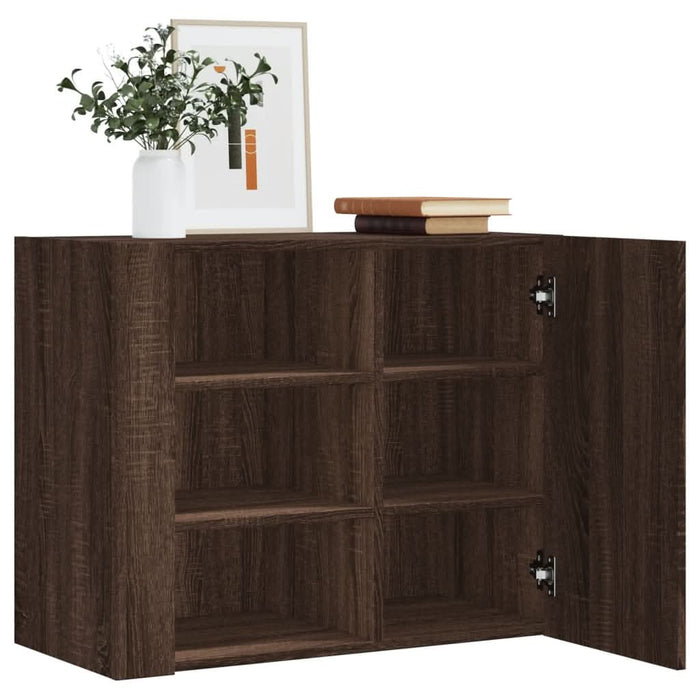 Dulap de perete, stejar maro, 75x35x60 cm, lemn compozit - WALTI WALTI