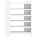 Pantofar, alb, 74,5x37,5x100 cm, lemn prelucrat - WALTI WALTI