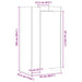 Pantofar, alb, 52x37,5x100 cm, lemn prelucrat - WALTI WALTI