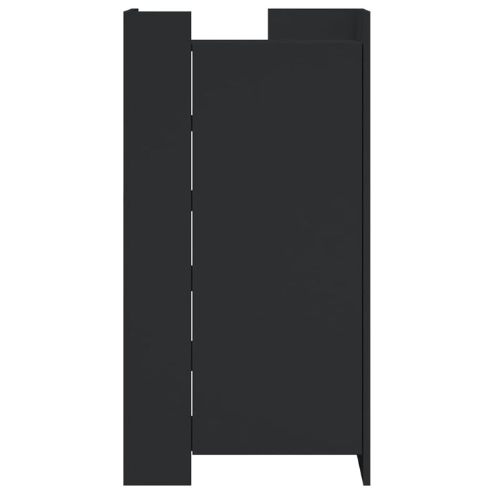 Pantofar, negru, 52x37,5x100 cm, lemn prelucrat - WALTI WALTI