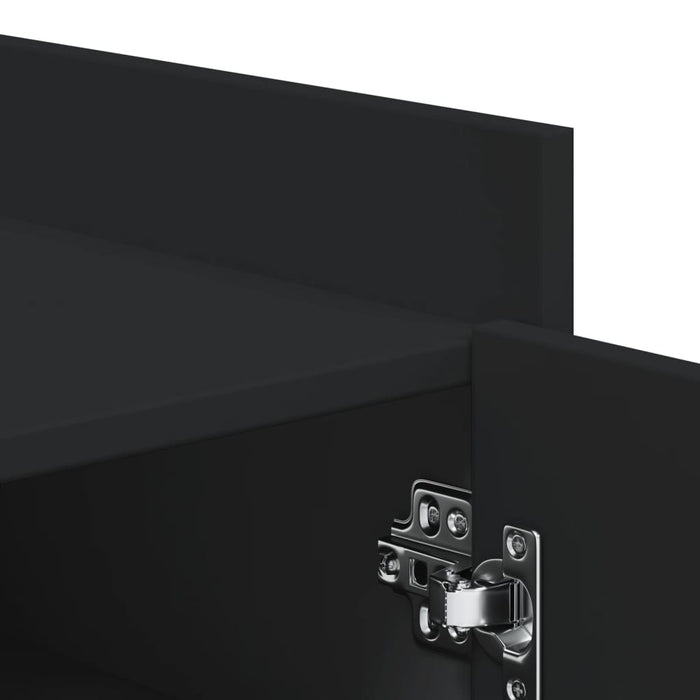 Pantofar, negru, 52x37,5x100 cm, lemn prelucrat - WALTI WALTI