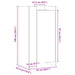 Pantofar, negru, 52x37,5x100 cm, lemn prelucrat - WALTI WALTI