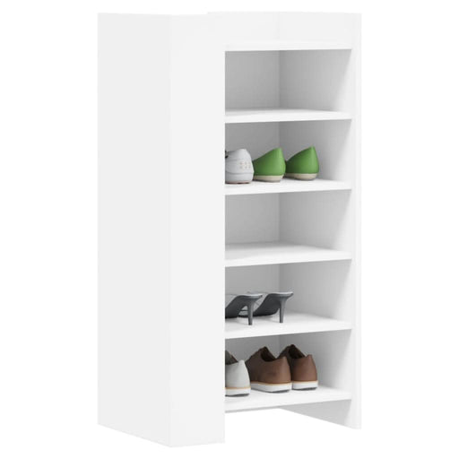 Pantofar, alb, 52x37,5x100 cm, lemn prelucrat - WALTI WALTI