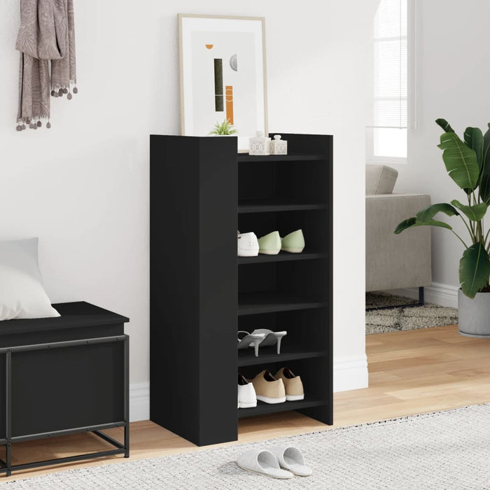 Pantofar, negru, 52x37,5x100 cm, lemn prelucrat - WALTI WALTI