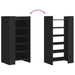 Pantofar, negru, 52x37,5x100 cm, lemn prelucrat - WALTI WALTI