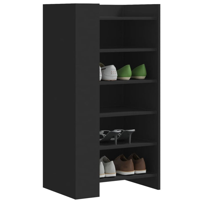Pantofar, negru, 52x37,5x100 cm, lemn prelucrat - WALTI WALTI