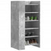 Pantofar, gri beton, 52x37,5x100 cm, lemn prelucrat - WALTI WALTI