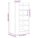 Pantofar, stejar fumuriu, 52x37,5x100 cm, lemn prelucrat - WALTI WALTI