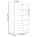 Pantofar, gri sonoma, 52x37,5x100 cm, lemn prelucrat - WALTI WALTI