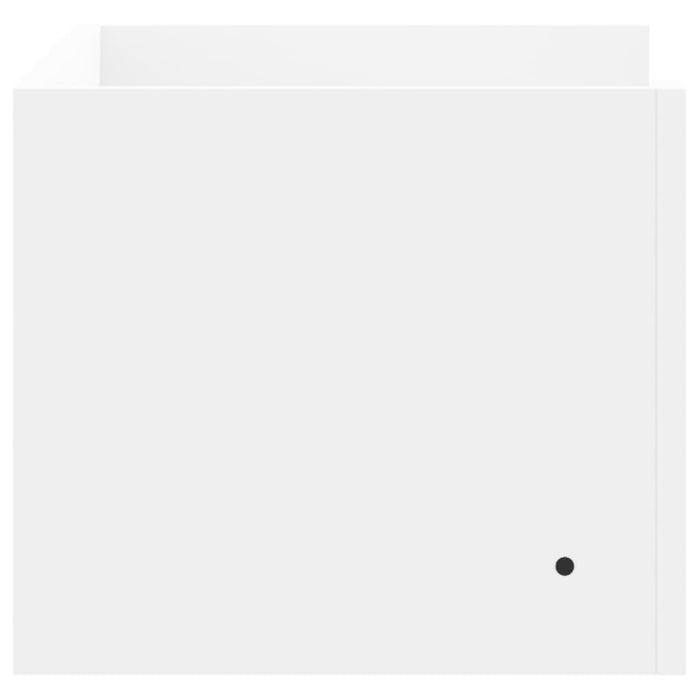 Raft de perete, alb, 70,5x35x30,5 cm, lemn prelucrat - WALTI WALTI
