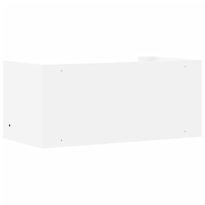 Raft de perete, alb, 70,5x35x30,5 cm, lemn prelucrat - WALTI WALTI