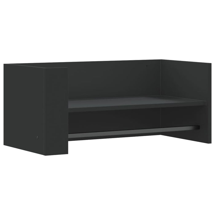 Raft de perete, negru, 70,5x35x30,5 cm, lemn prelucrat - WALTI WALTI
