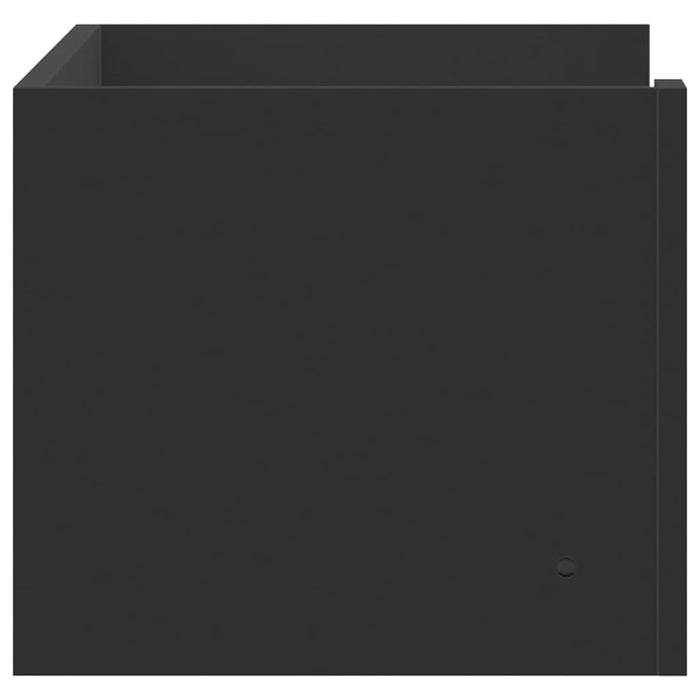 Raft de perete, negru, 70,5x35x30,5 cm, lemn prelucrat - WALTI WALTI